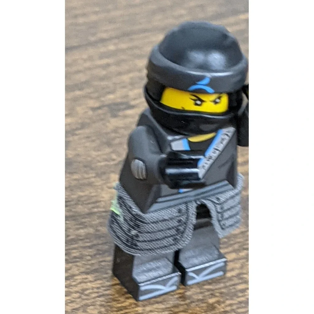 LEGO Ninjago Nya Minifigure Black Ninja Outfit with Mask &‎ Fabric Armor - Picture 3 of 6